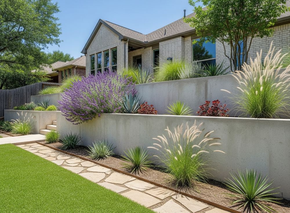 Concrete Pool Decks in Austin, TX project by 512 Luxury Landscaping in Austin, TX