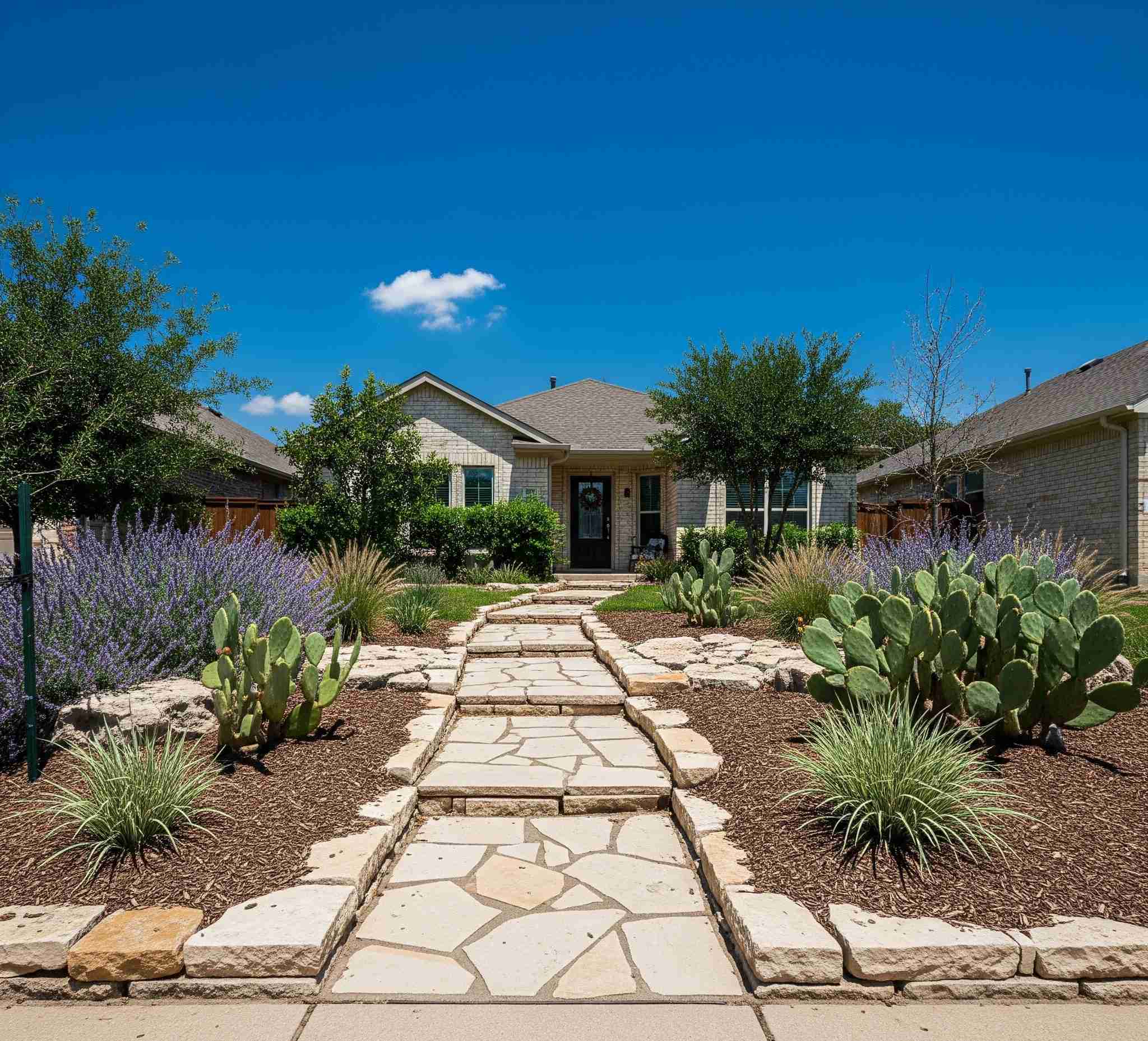 Paver & Stone Walkways in Austin, TX by 512 Luxury Landscaping in Austin, TX