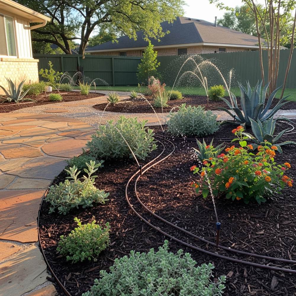 Drip Irrigation Installation in Austin, TX by 512 Luxury Landscaping in Austin, TX