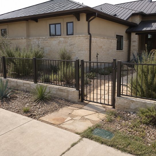wrought iron fence