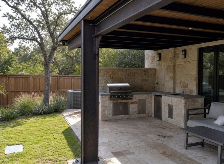 steel kitchen